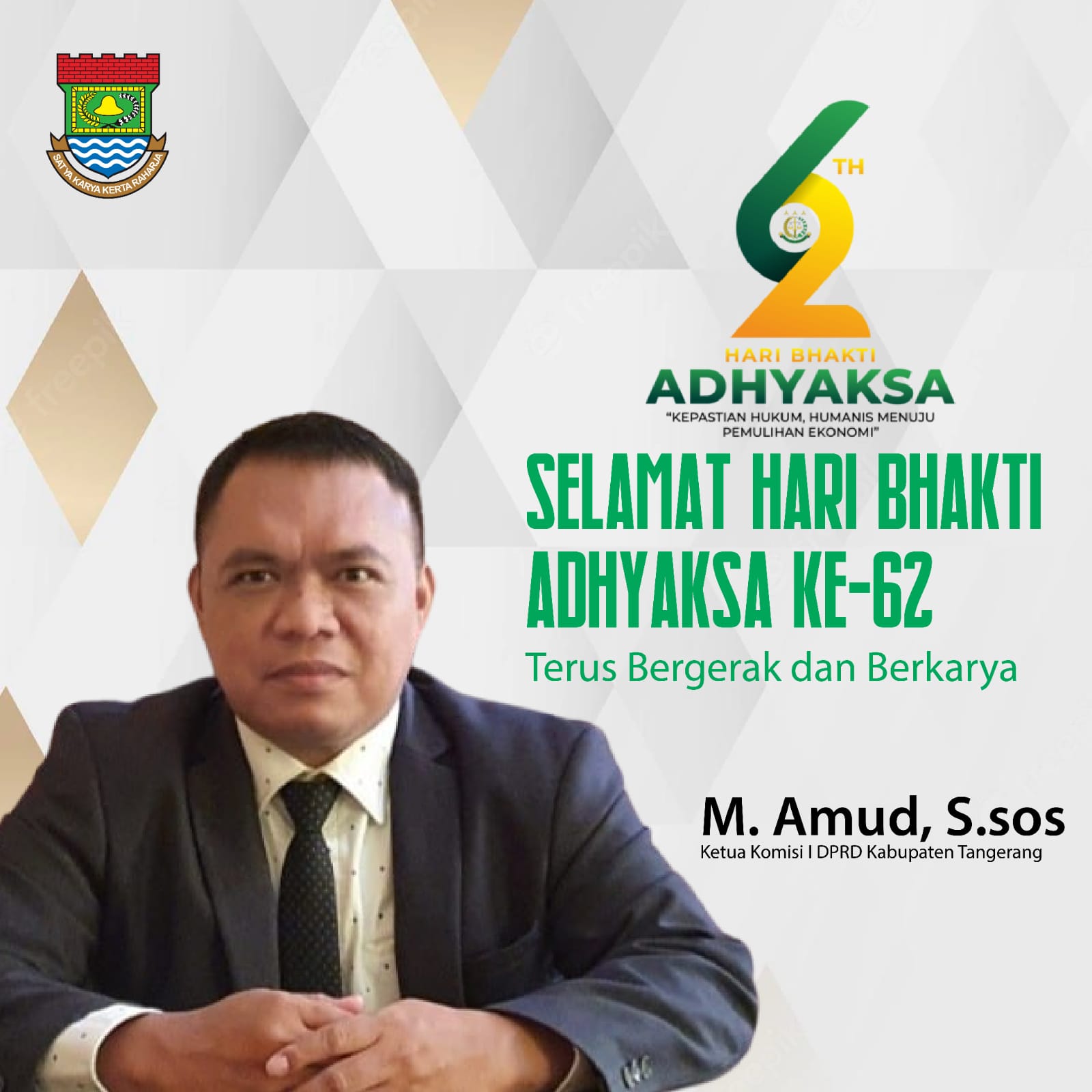 Sidebar 1 - Selamat Hari Bhakti Adhyaksa Ke 62 M. Amud, S.Sos